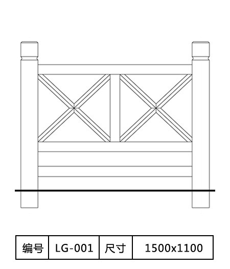 GRC仿木栏杆