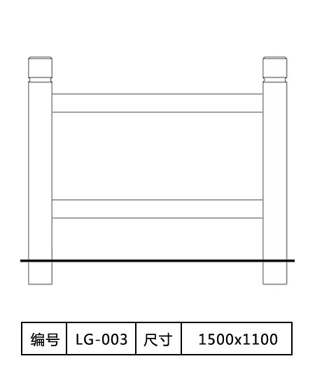 GRC仿木栏杆