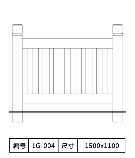 GRC仿木栏杆