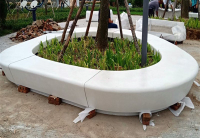 城市景观新宠儿——GRC树池坐凳，南京GRC构件生产厂家 产品质量优良